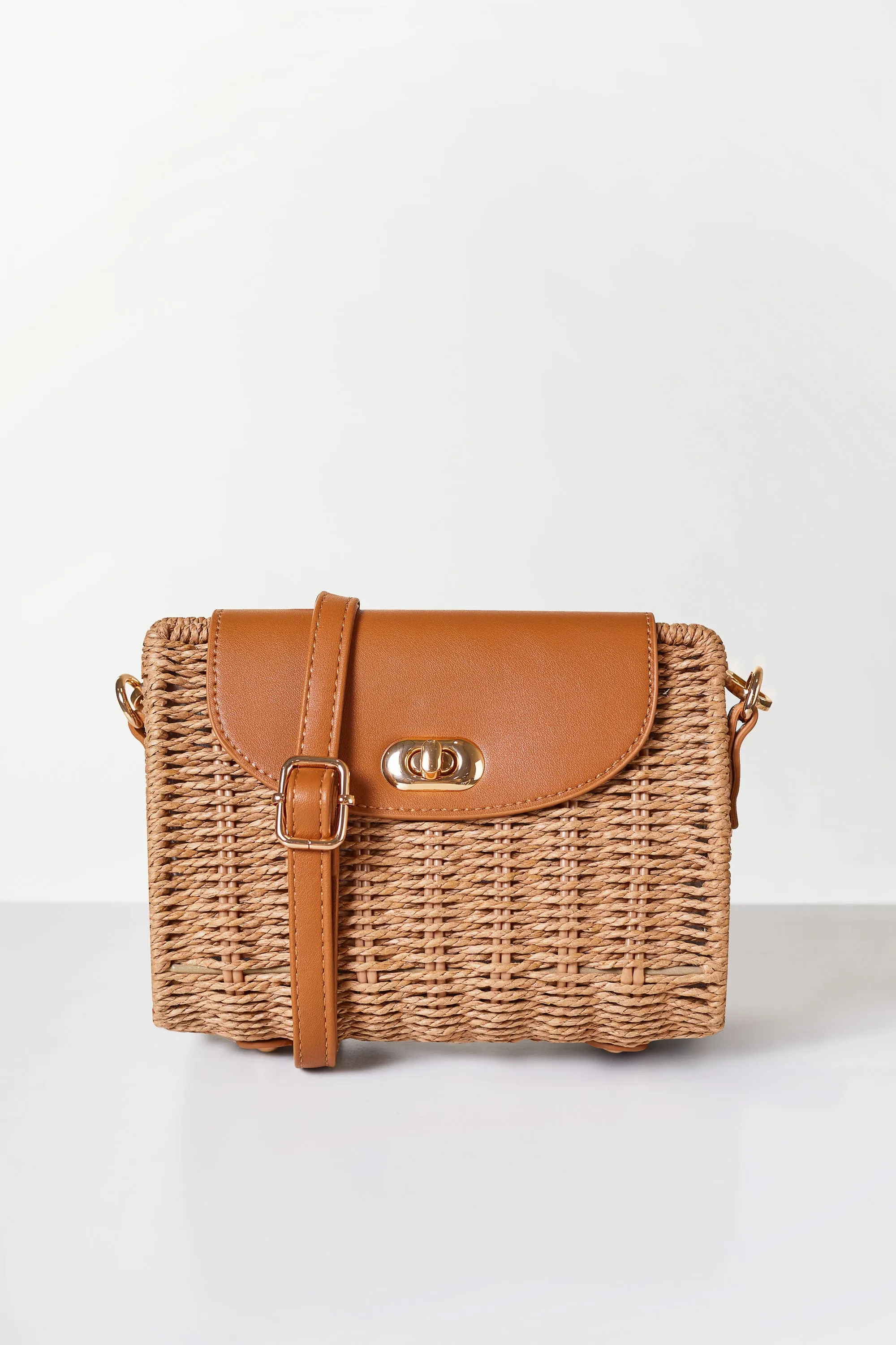 Renata Tan Woven Purse