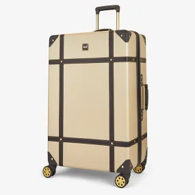 Rock Vintage Spinner Large Suitcase 78cm - Gold