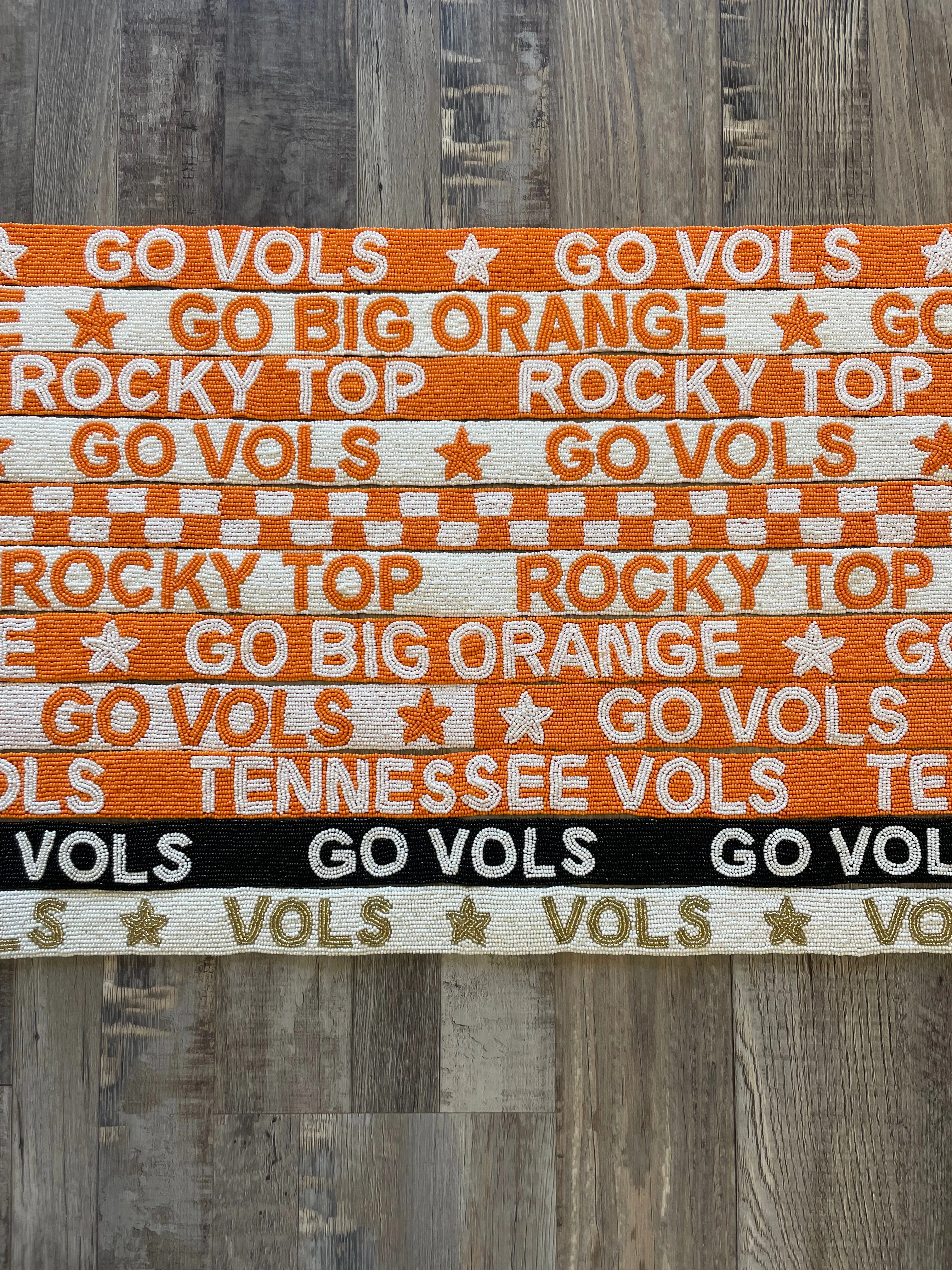 Rocky Top Beaded Purse Strap - White