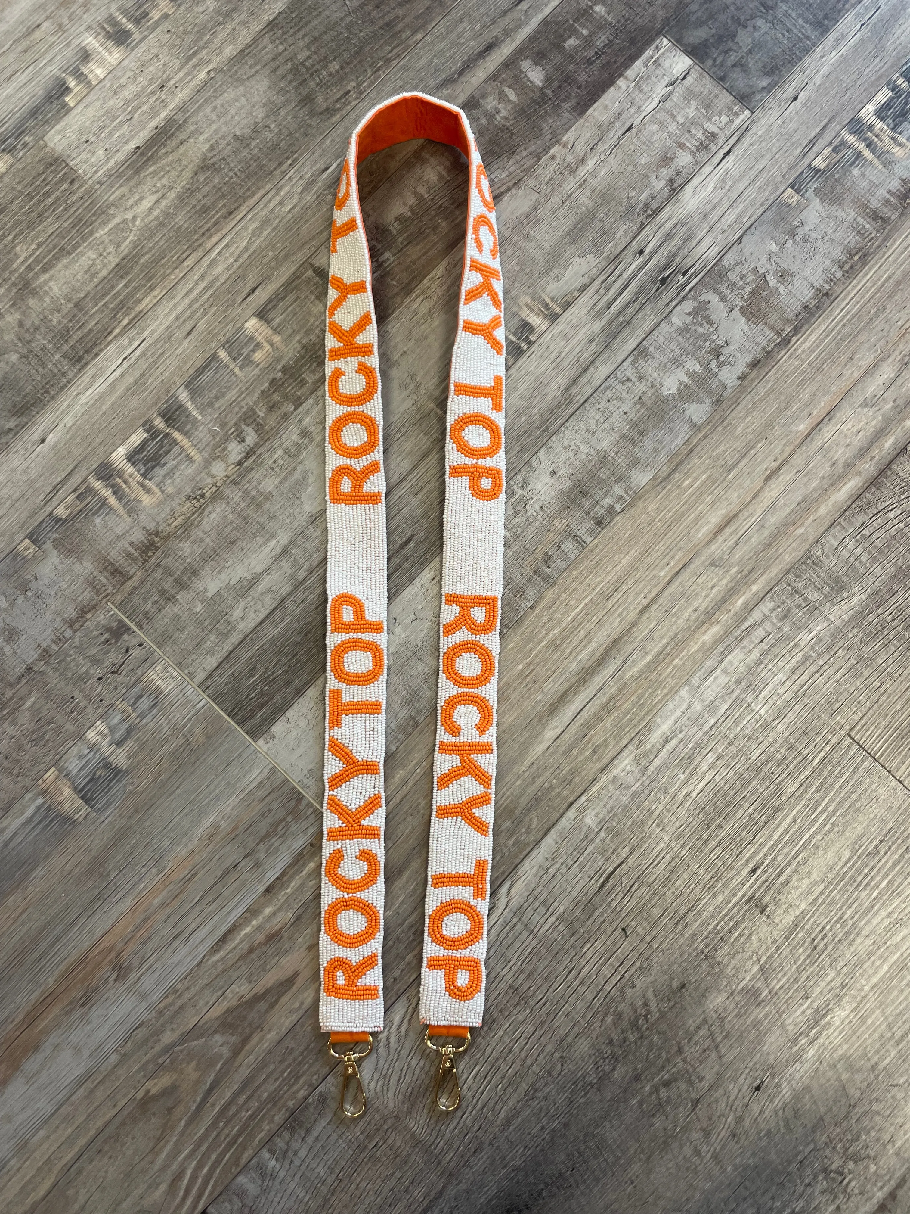 Rocky Top Beaded Purse Strap - White