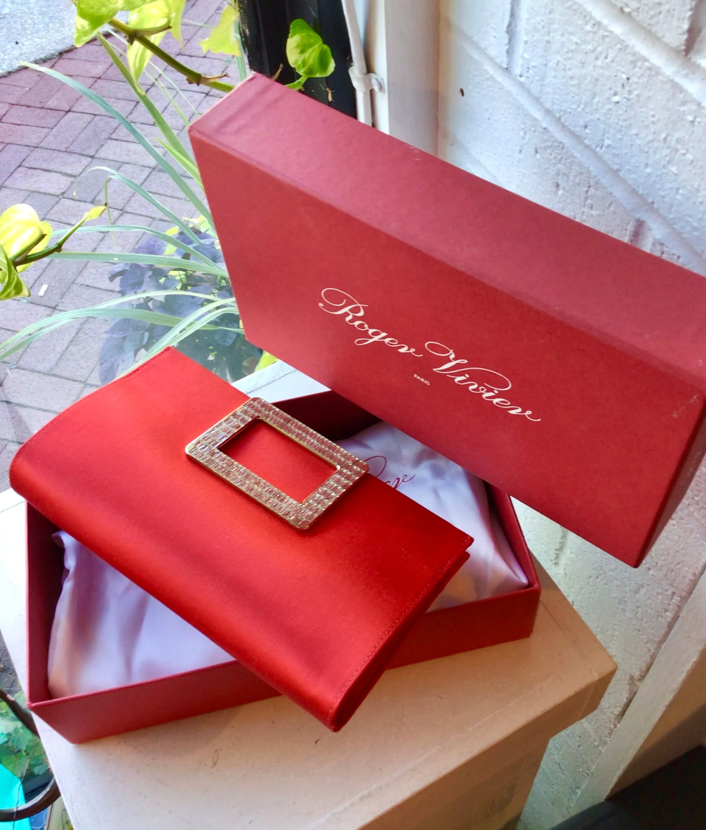 Roger Vivier Red Evening Bag