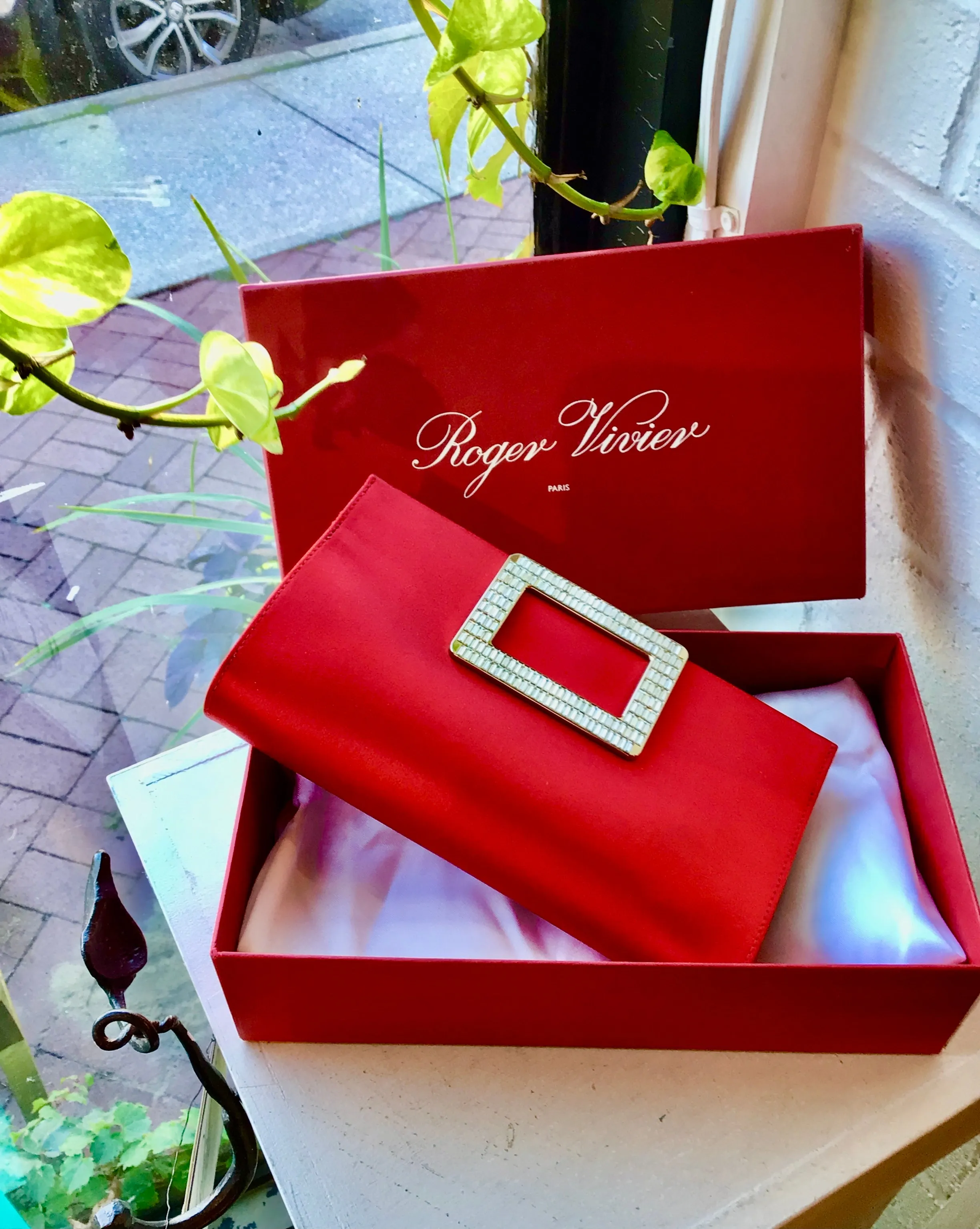 Roger Vivier Red Evening Bag