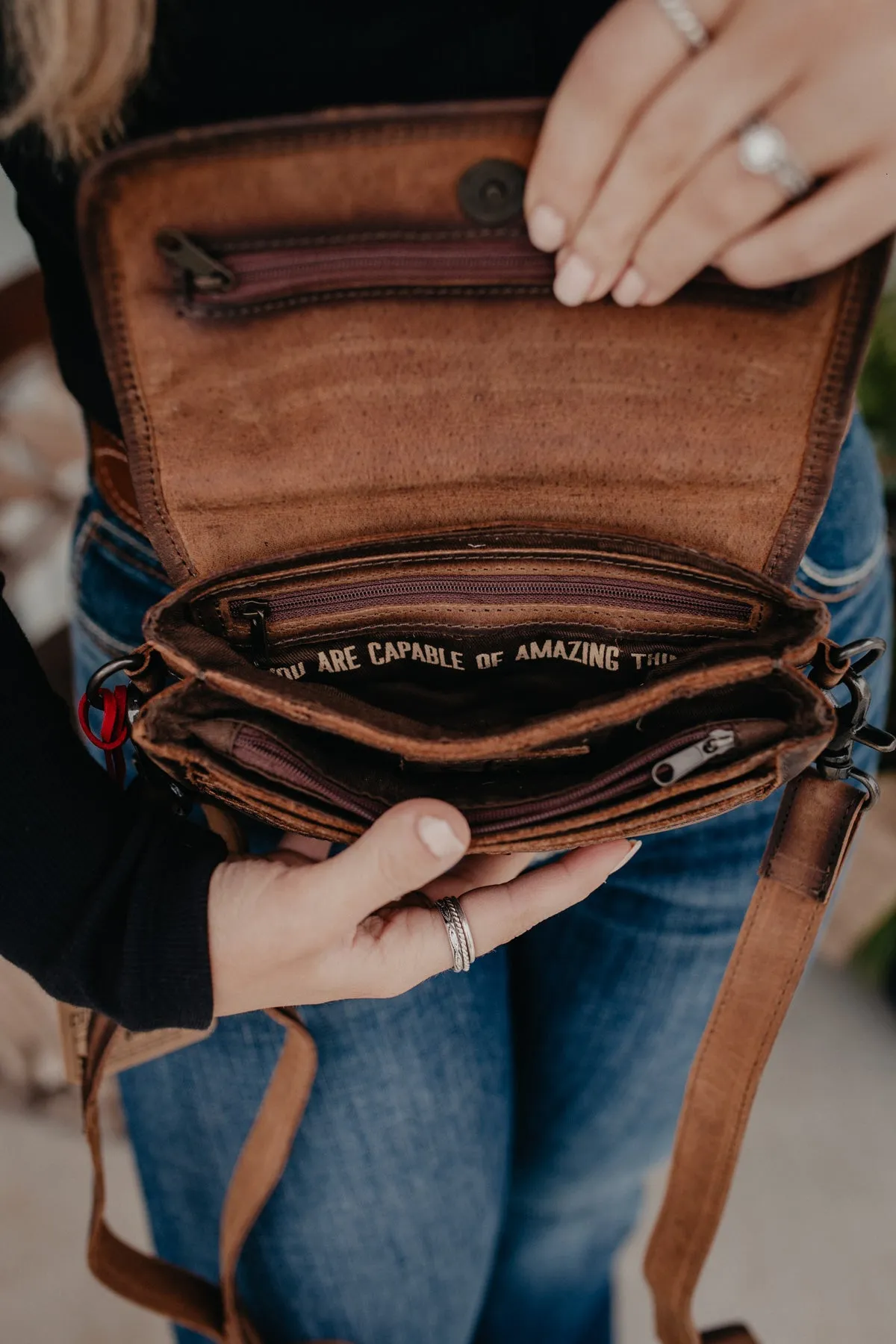 Roswell Cowhide Harper Crossbody by STS Ranchwear