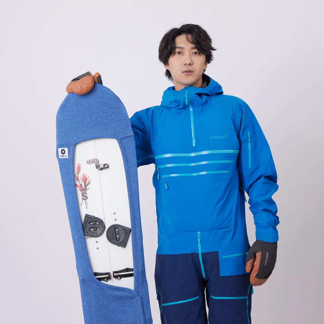 Setback Stance Powder Snowboard Sleeve/ Denim Blue