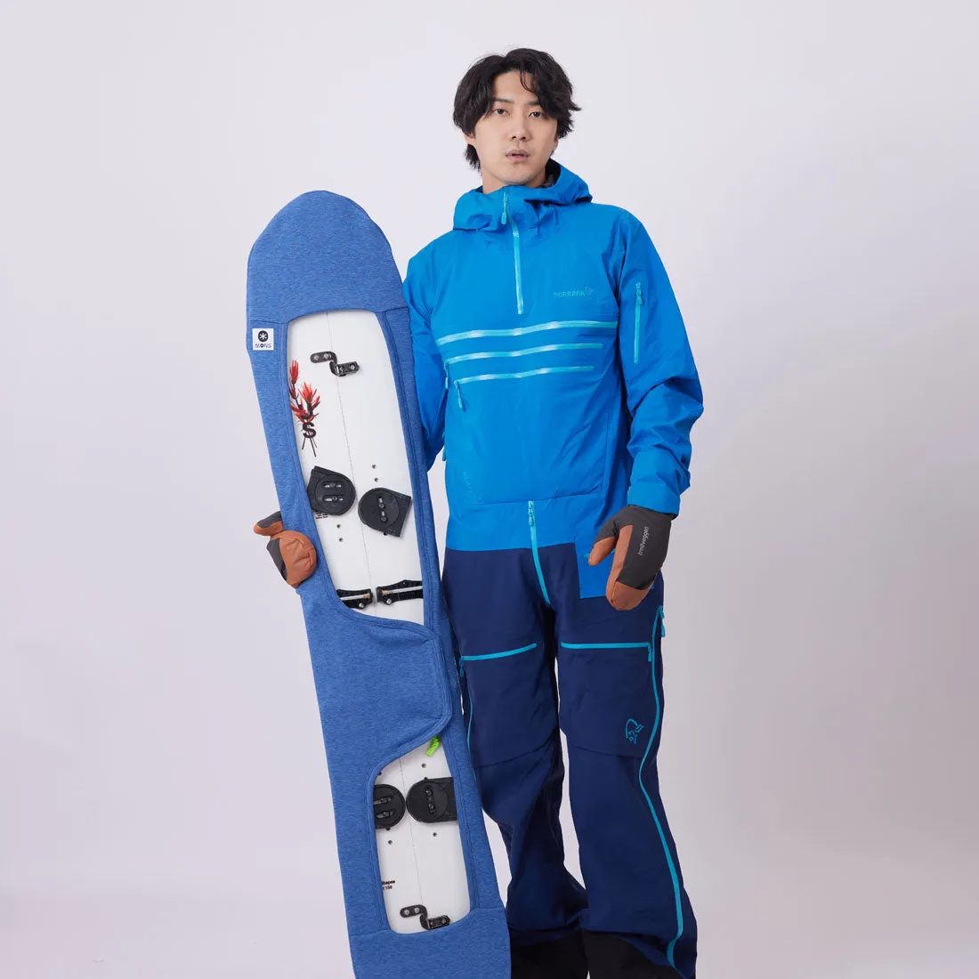 Setback Stance Powder Snowboard Sleeve/ Denim Blue