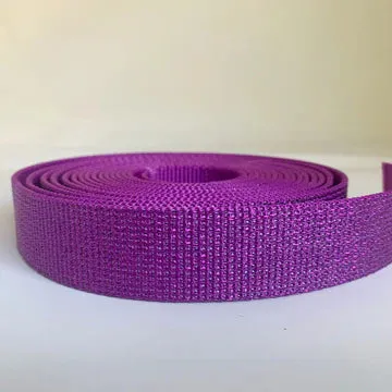 sewhungryhippie Glitter Webbing Purple