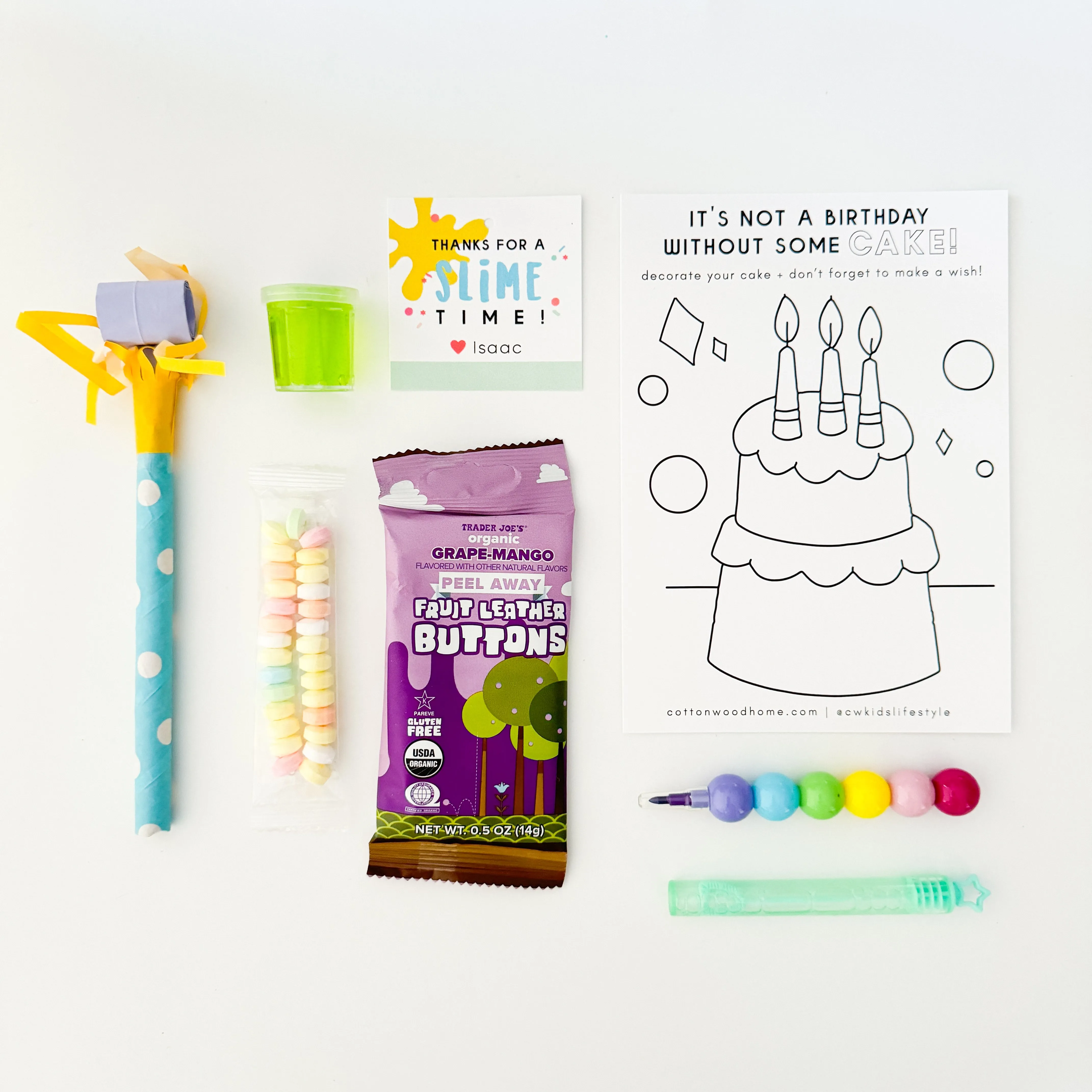 Slime Party Favor Bag