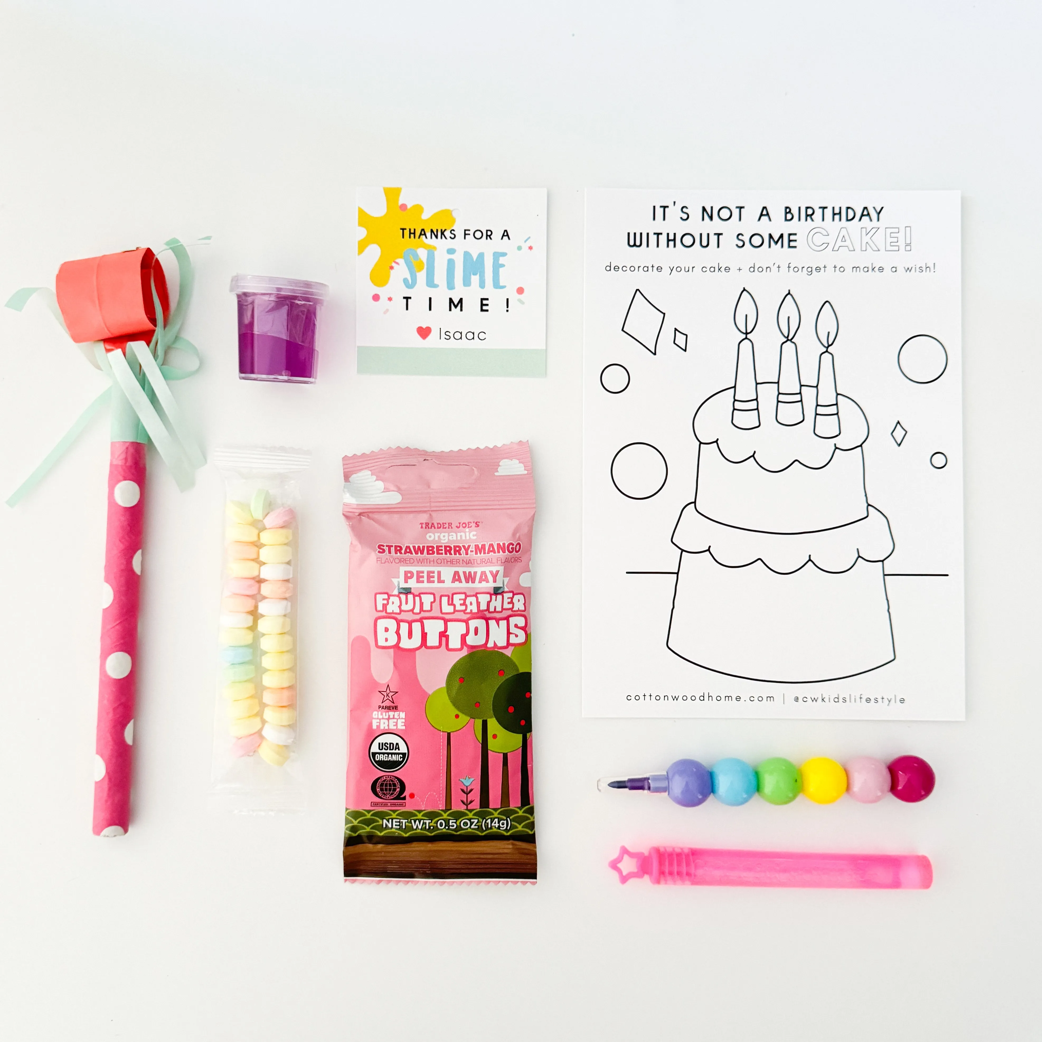 Slime Party Favor Bag