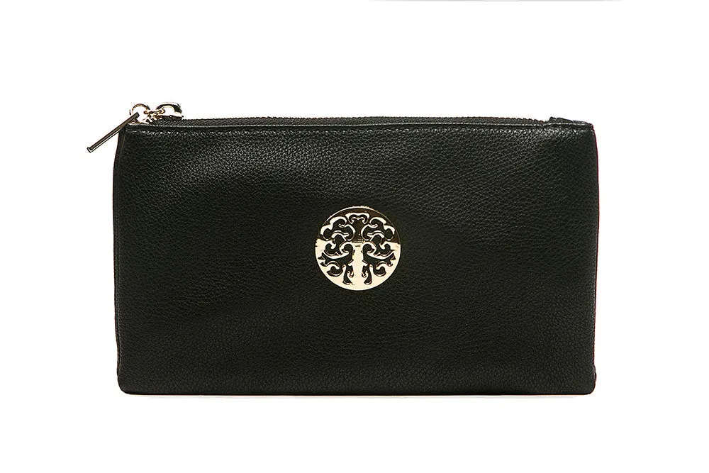 Small Crossbody Bag With Wristlet Strap And Gold Tree Of Life Logo (24 Colours)