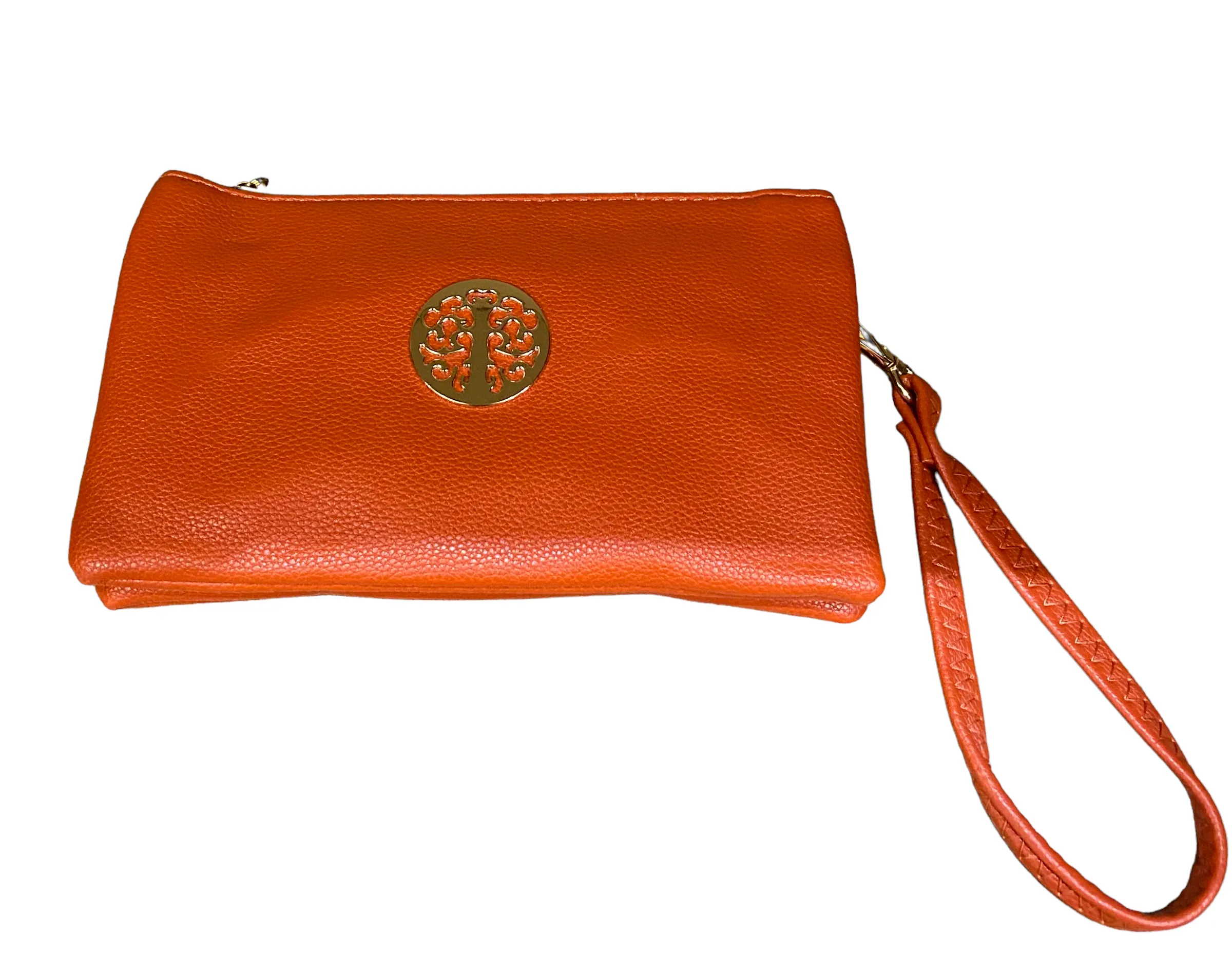 Small Crossbody Bag With Wristlet Strap And Gold Tree Of Life Logo (24 Colours)