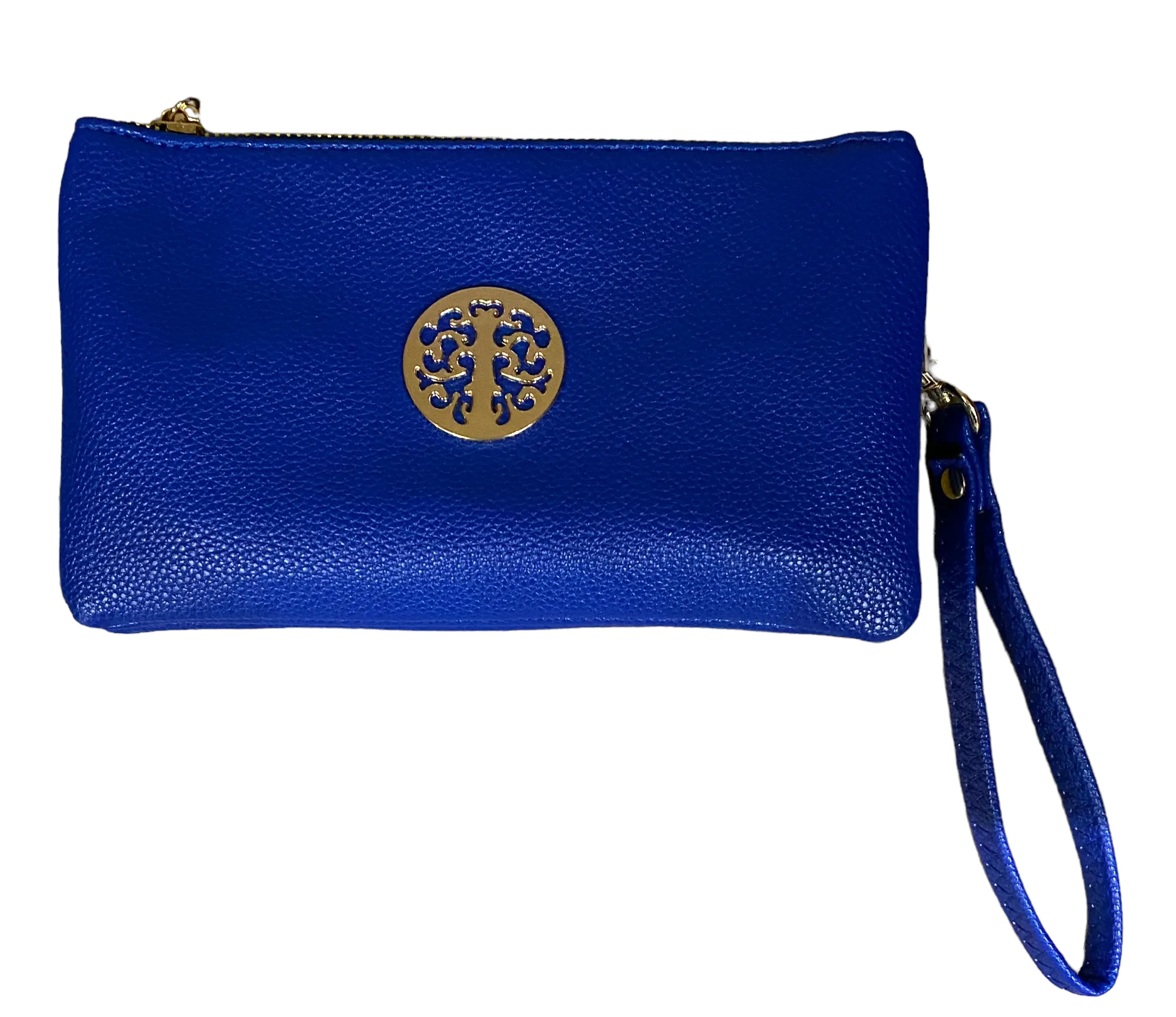 Small Crossbody Bag With Wristlet Strap And Gold Tree Of Life Logo (24 Colours)