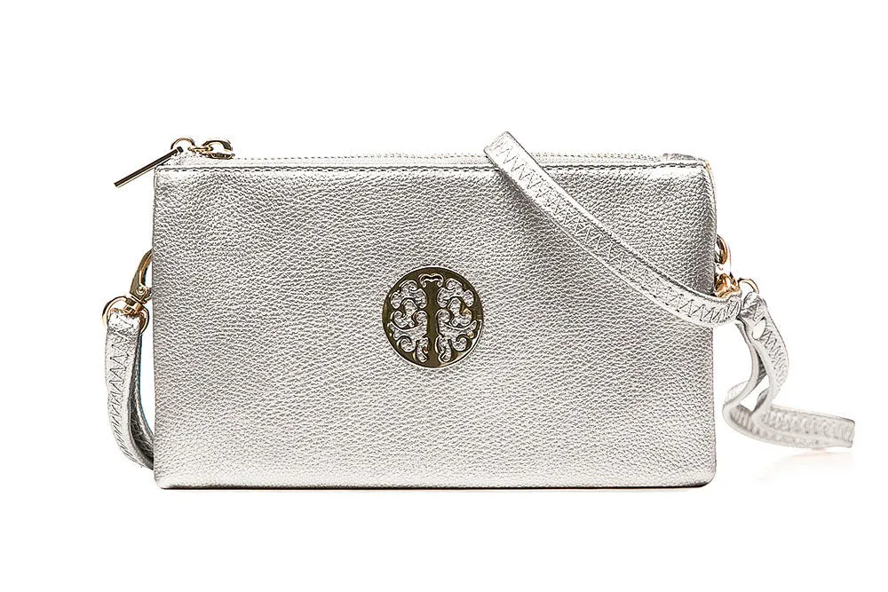 Small Crossbody Bag With Wristlet Strap And Gold Tree Of Life Logo (24 Colours)