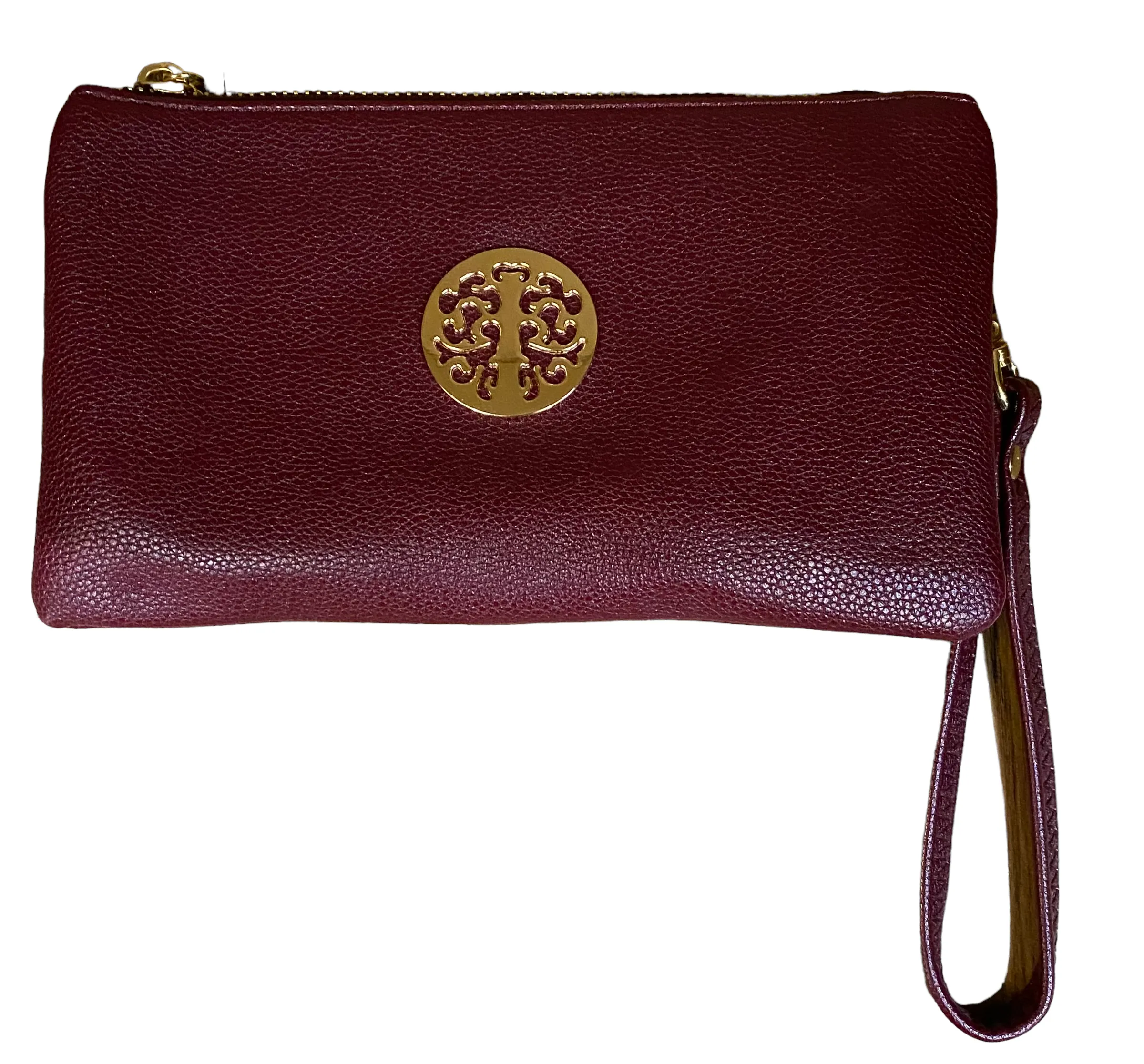 Small Crossbody Bag With Wristlet Strap And Gold Tree Of Life Logo (24 Colours)