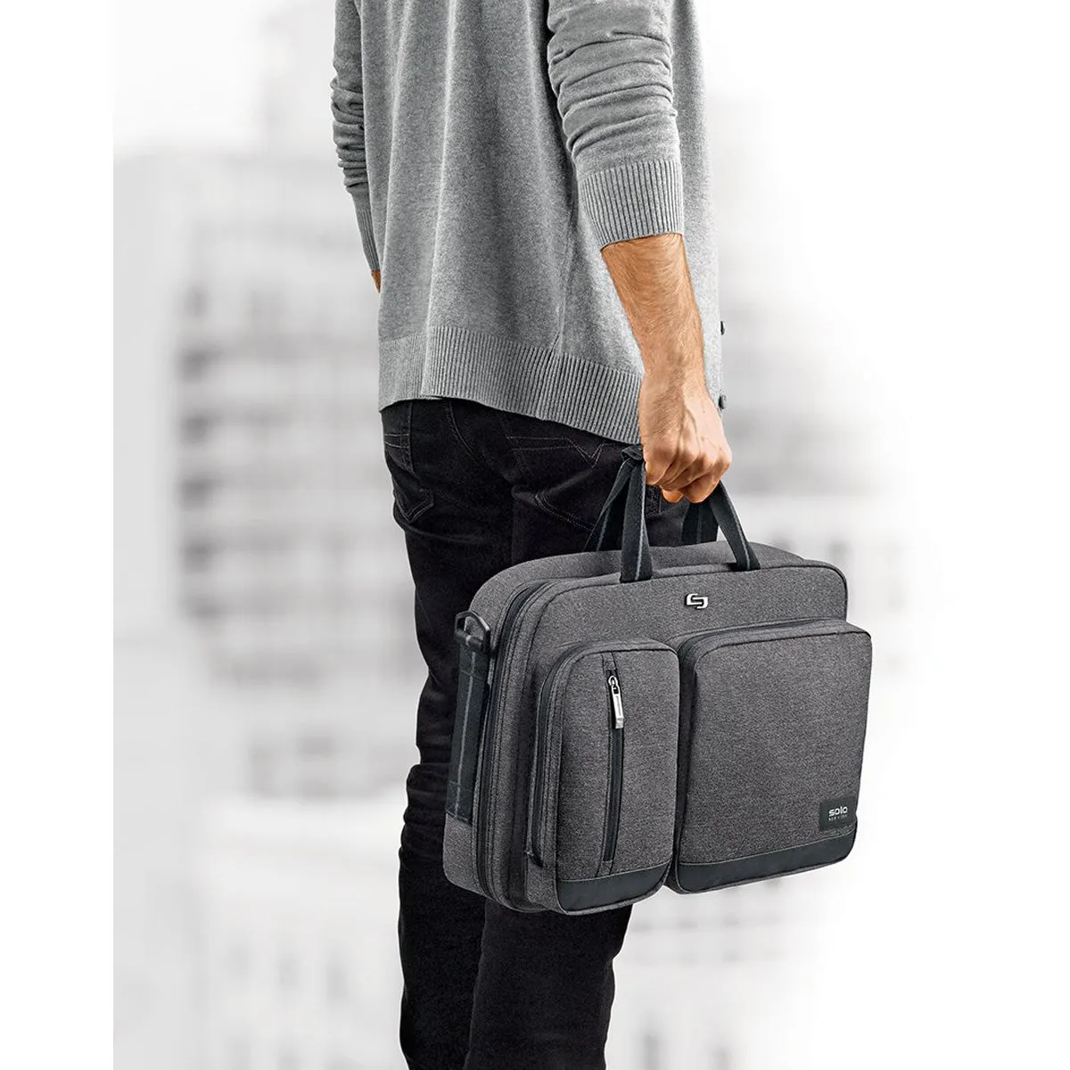 Solo New York Duane Hybrid Briefcase Backpack