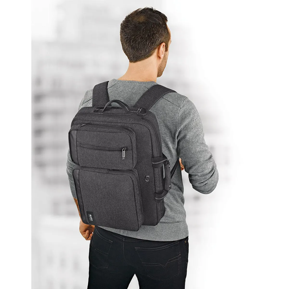 Solo New York Duane Hybrid Briefcase Backpack