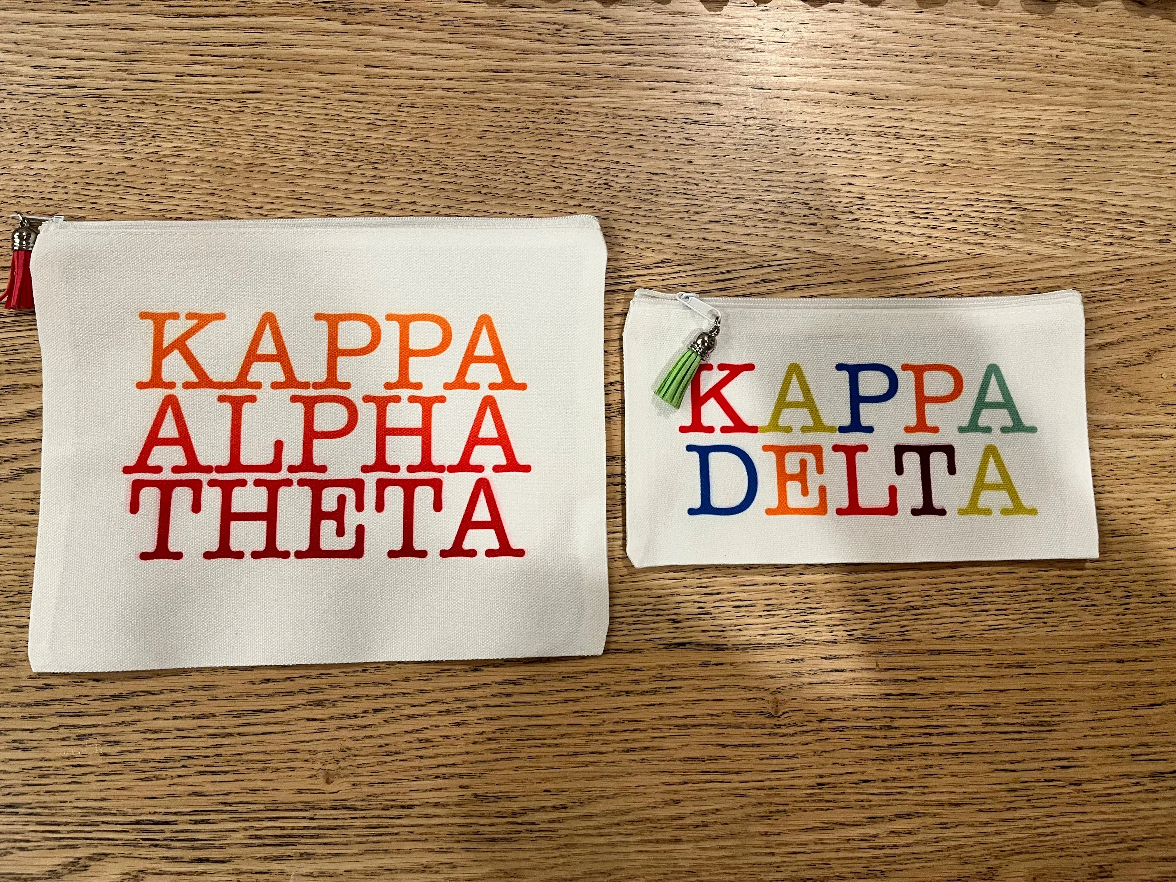 Sorority Cosmetic Bags