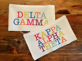 Sorority Cosmetic Bags