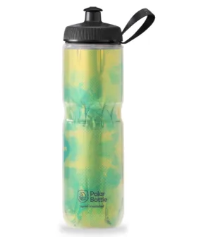 Sports Insulated Water Bottle 24 oz FryDye Lemon Lime by Polar Bottle Made in USA