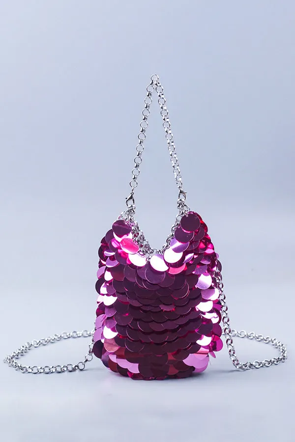 Stylish Sequin Chain Evening Bag