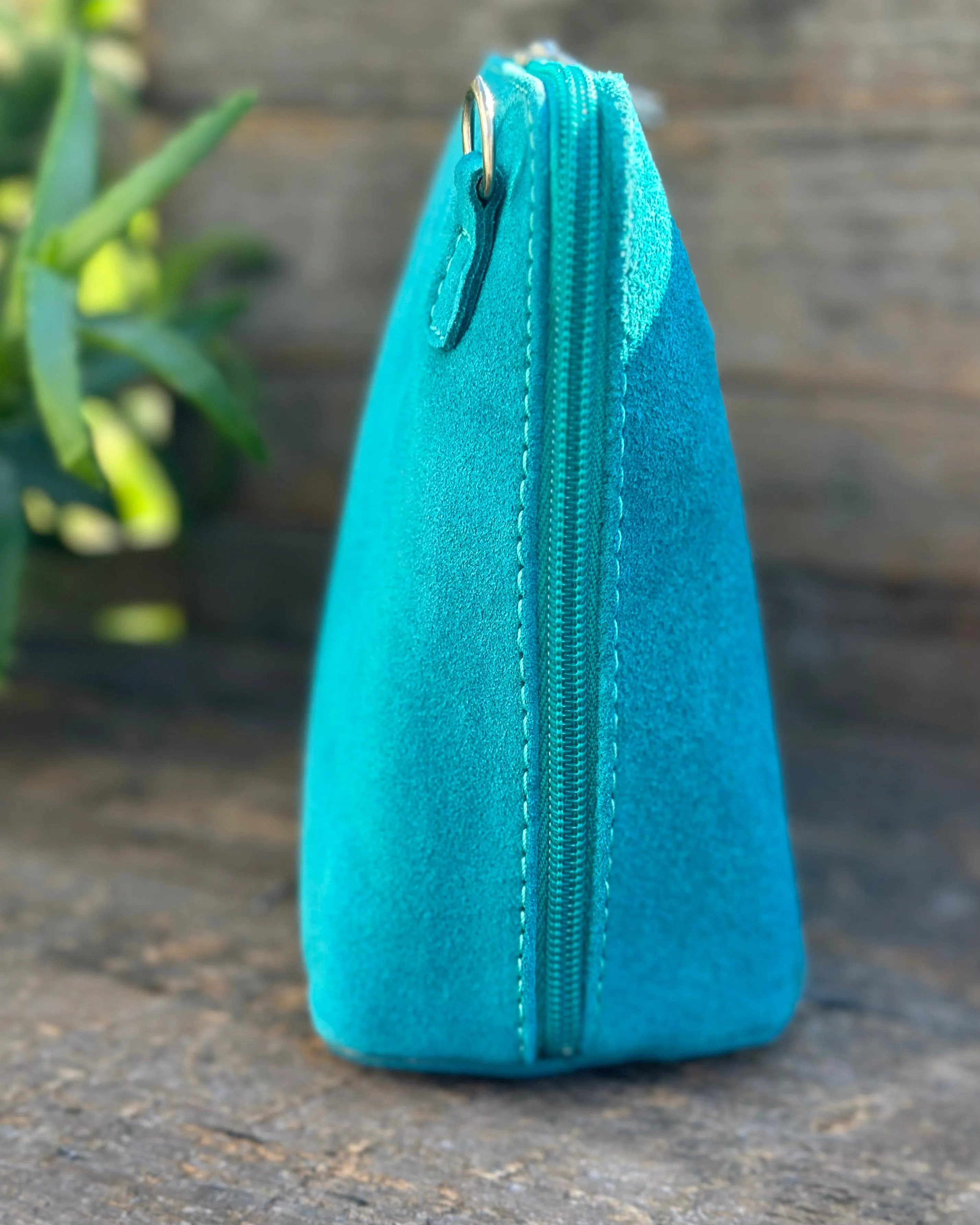 Suede Vera Pelle Bag - Turquoise