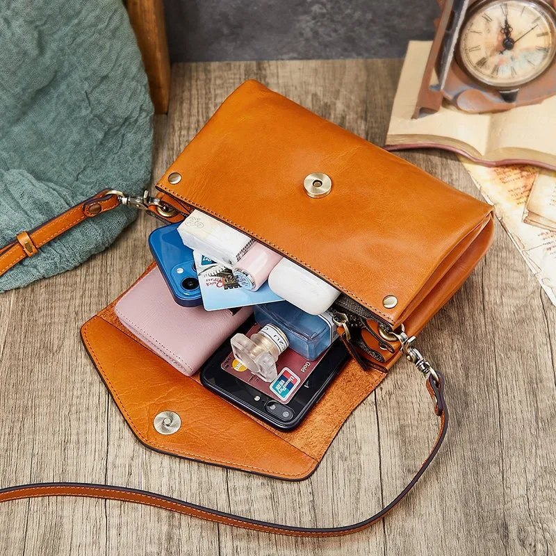 Summer Handmade Bag Women's Cowhide Organ Bag