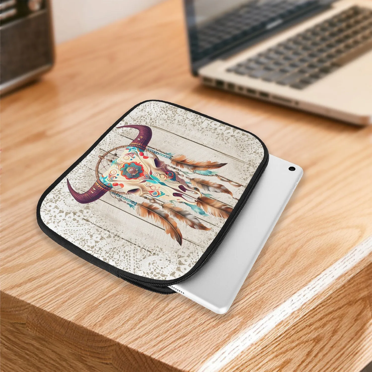 Tablet Sleeve - Western -Boho Skull