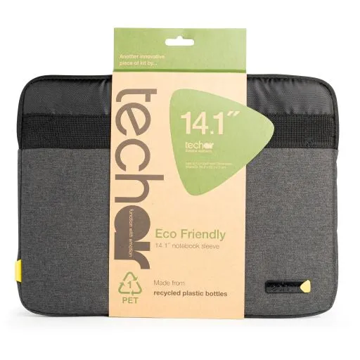 Techair Eco - Notebook Sleeve - 12" - 14.1" - Grey/Black