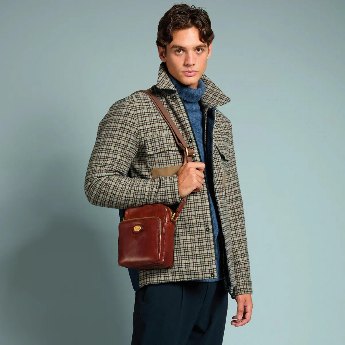 The Bridge - Story Uomo Crossbody Bag in Brown