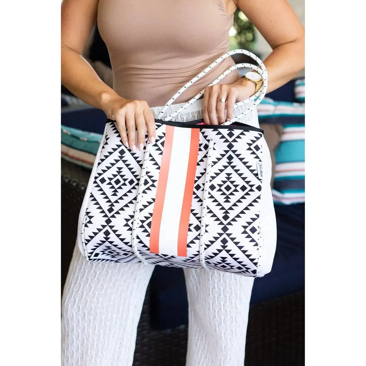 The Heidi Aztec Neoprene Bag