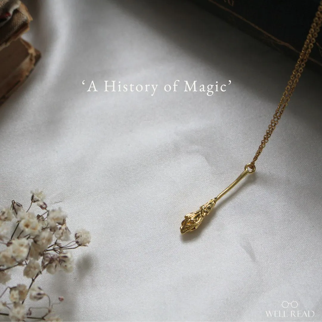 The History of Magic Bookish Pendant Necklace