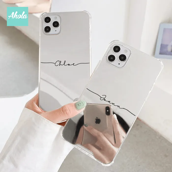 【Tilly】Protective Mirror Phone Case 全包邊鏡面名字電話殼