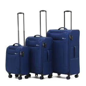 Tosca So Lite 3 Piece Softsided SuperLight Luggage Set - Navy