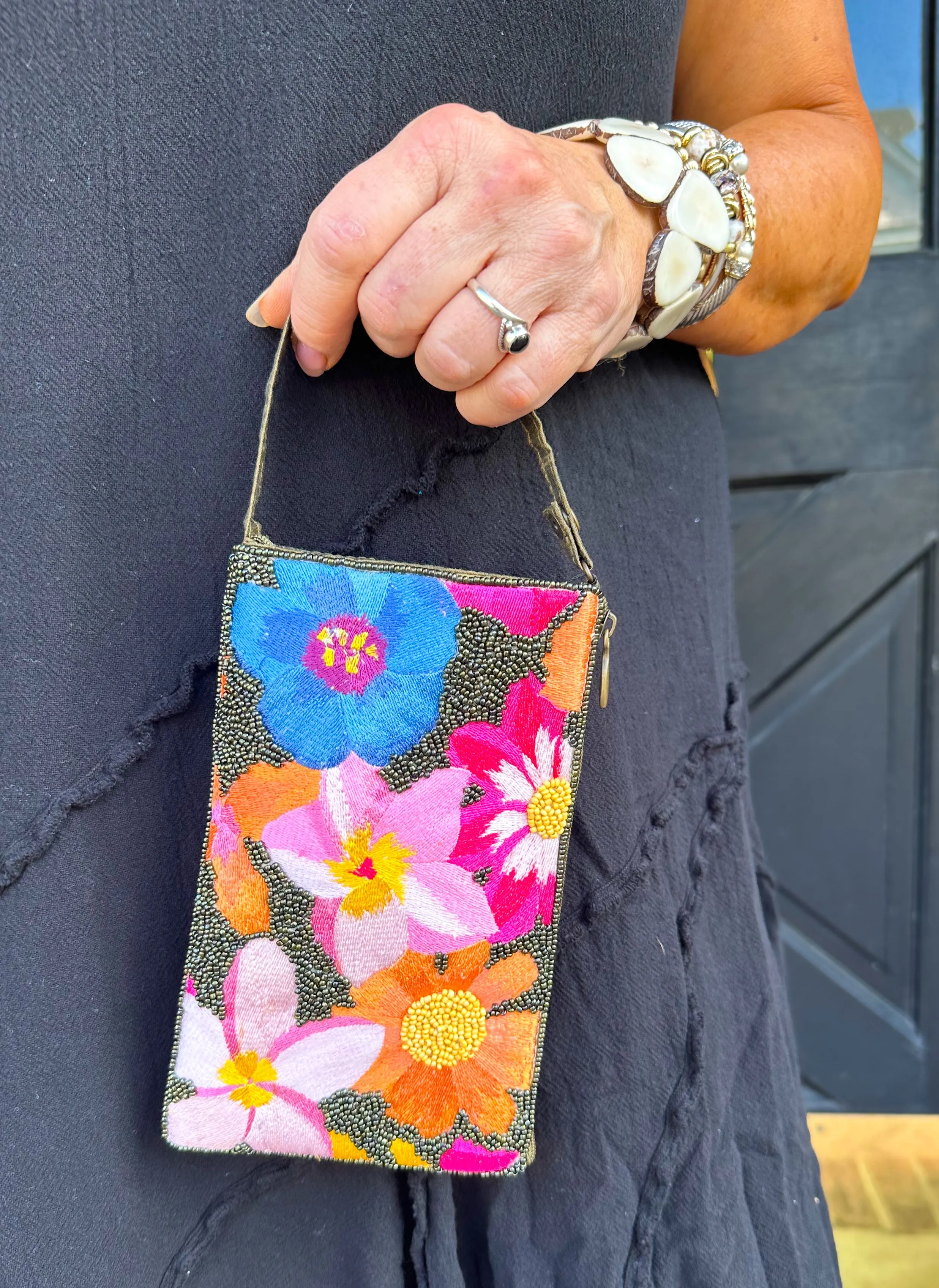 Tropical Flower Club Bag