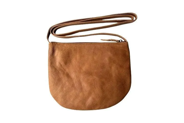 U pouch - long strap - tan