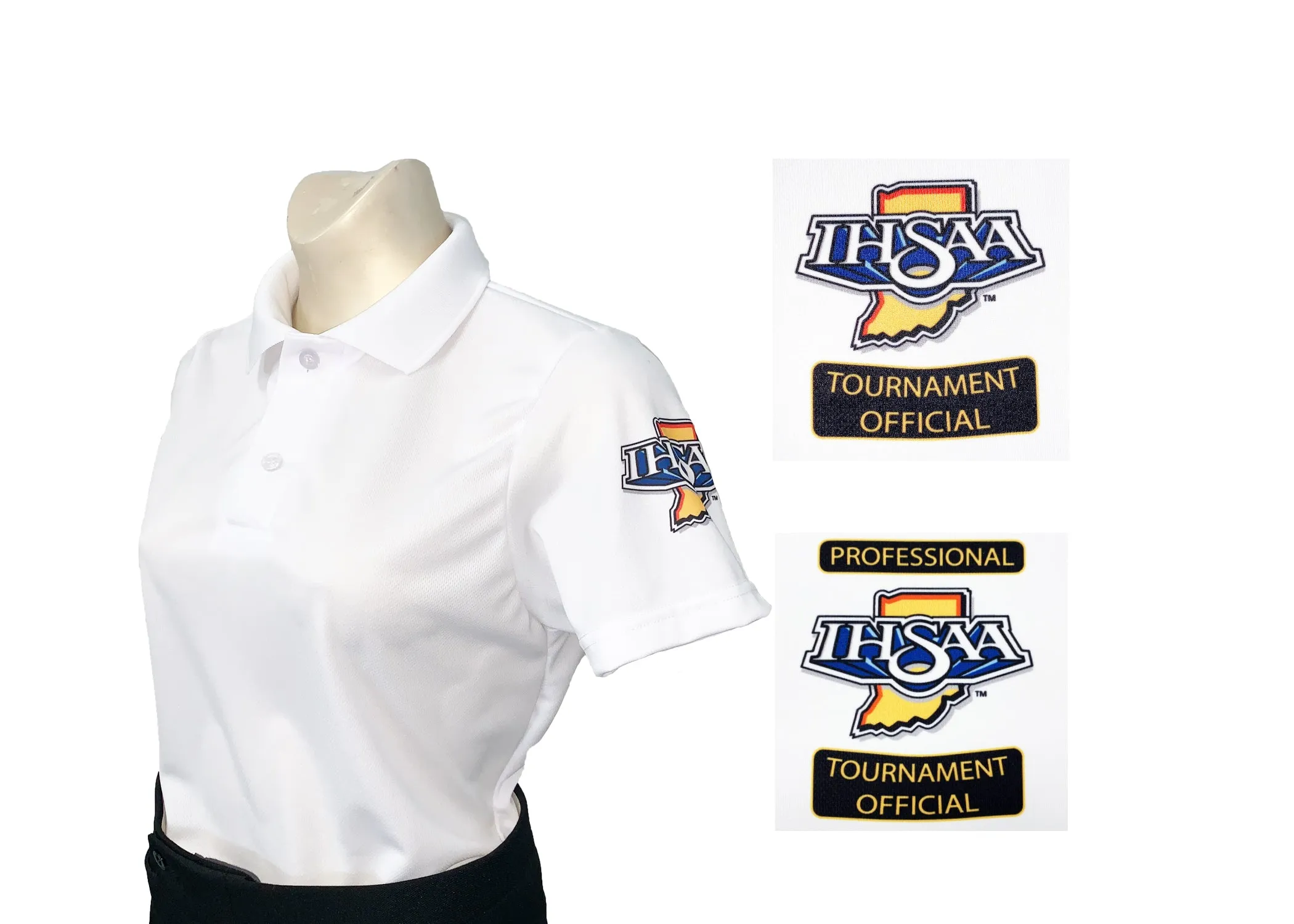 USA402IN - Smitty "Made in USA" - IHSAA Women's Short Sleeve WHITE Volleyball/Swimming  Shirt