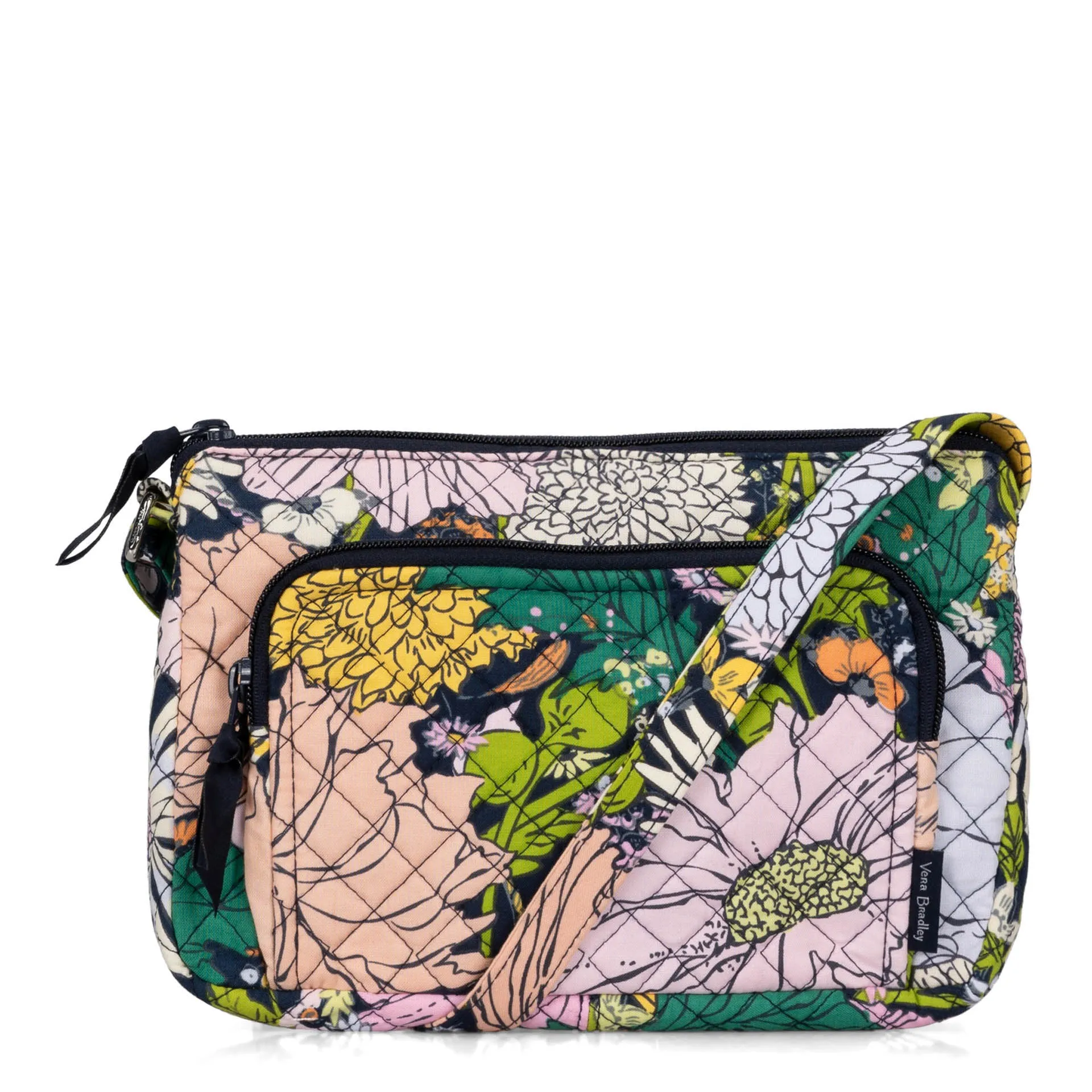 Vera Bradley RFID Little Hipster Crossbody Bag Bloom Floral