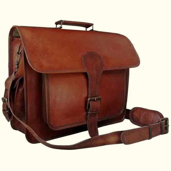 Vintage Leather Briefcase Bag