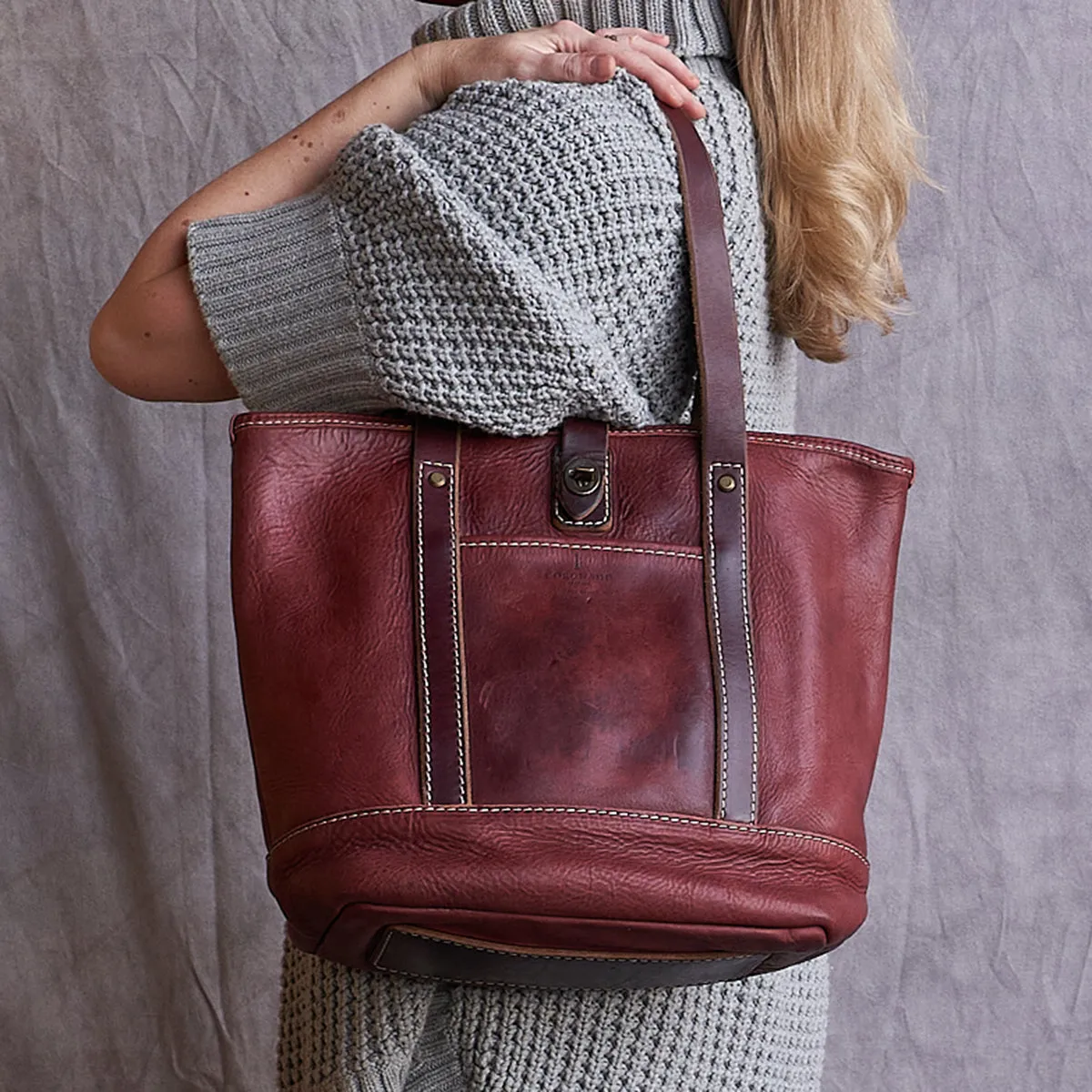 Vintage Stone-Washed Tote No.932