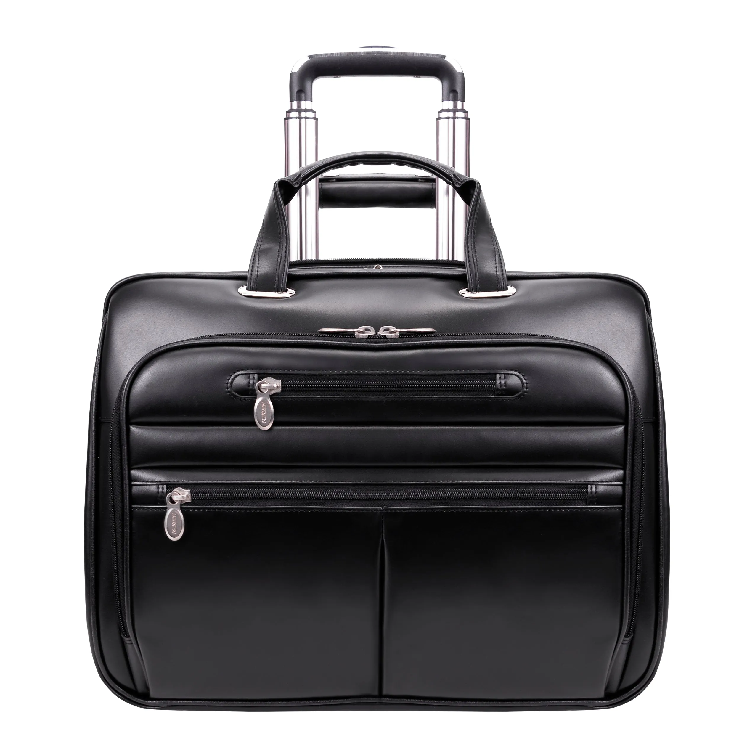 WRIGHTWOOD | 17” Leather Wheeled Laptop Briefcase