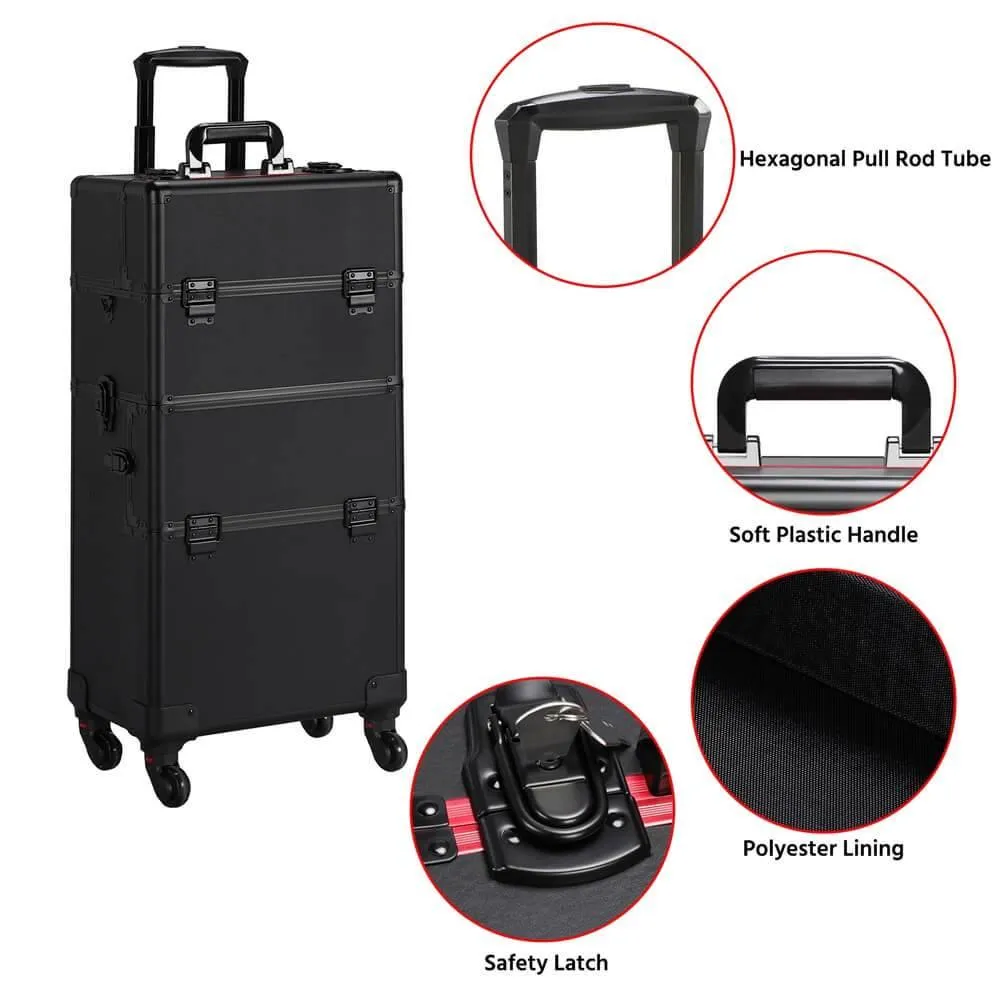 Yaheetech Makeup Case 3-In-1